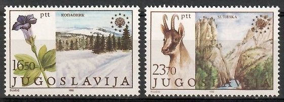 Znaczek Jugosławia 1983 Mi 2000-2001 Czyste **
