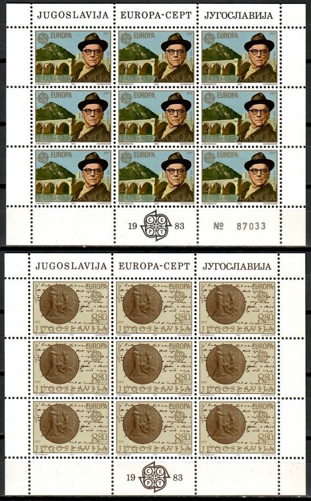 Znaczek Jugosławia 1983 Mi ark 1984-1985 Czyste **