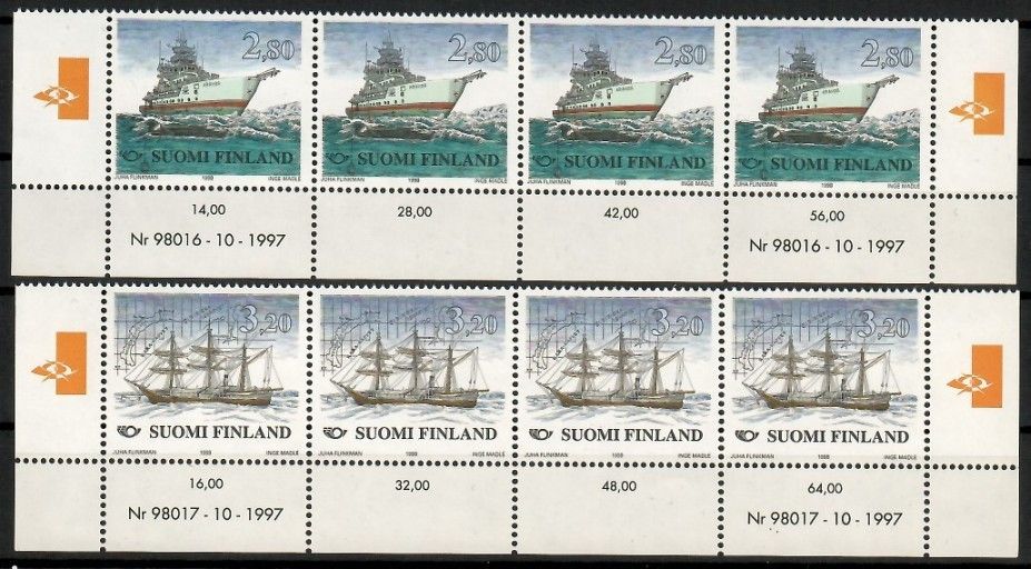 Znaczek Finlandia 1998 Mi 1435-1436 Czyste **