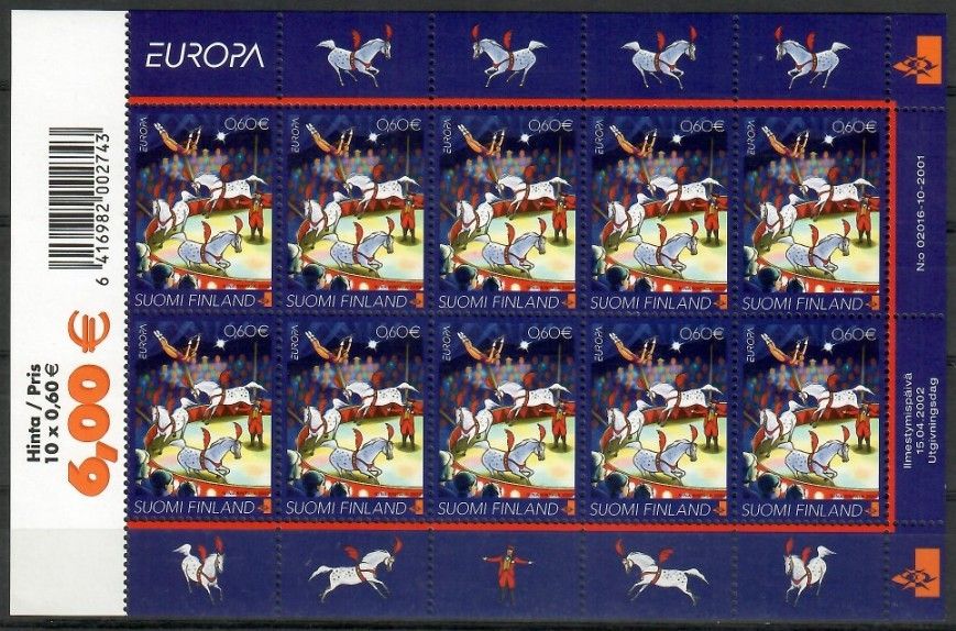Znaczek Finlandia 2002 Mi ark 1623 Czyste **