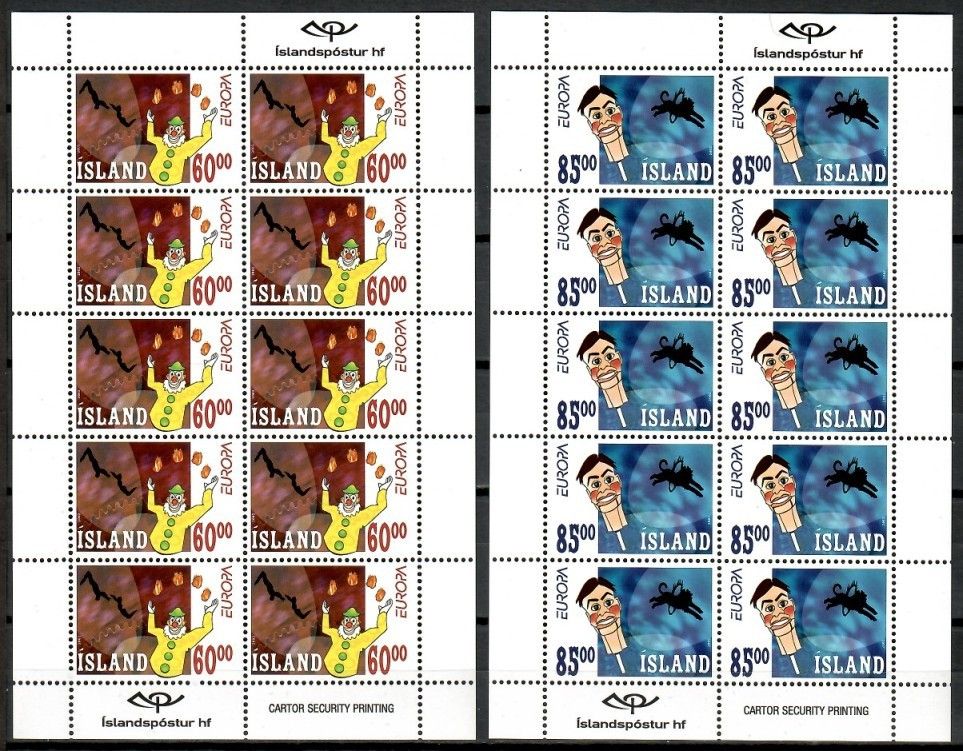 Znaczek Islandia 2002 Mi ark 1009-1010 Czyste **