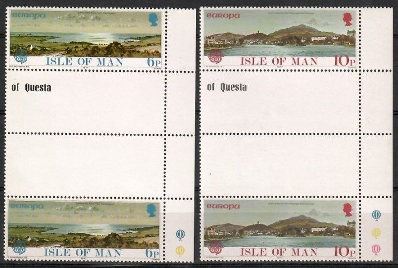 Znaczek Wyspa Man 1977 Mi 95-96 Czyste **