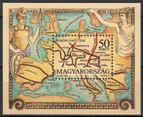Znaczek Węgry 1993 Mi bl 228 Czyste **