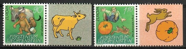 Znaczek Liechtenstein 1997 Mi 1145-1146 Czyste **