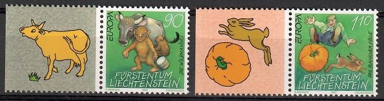 Znaczek Liechtenstein 1997 Mi 1145-1146 Czyste **