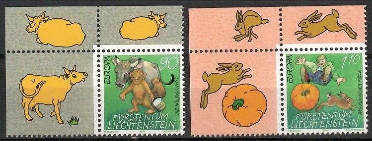 Znaczek Liechtenstein 1997 Mi 1145-1146 Czyste **