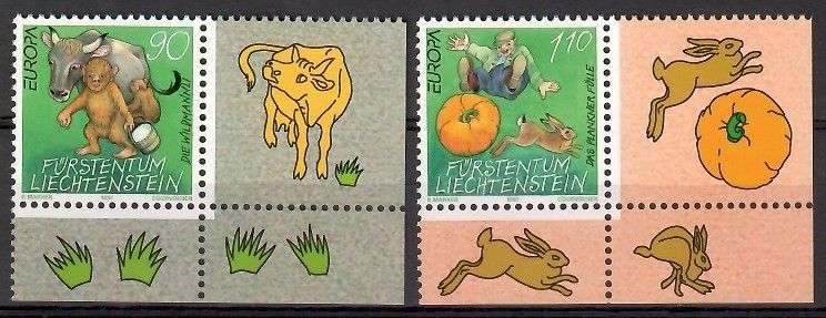 Znaczek Liechtenstein 1997 Mi 1145-1146 Czyste **