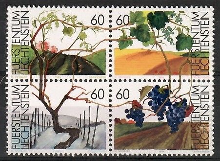 Znaczek Liechtenstein 1994 Mi 1089-1092 Czyste **