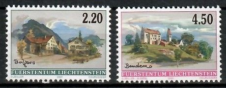 Znaczek Liechtenstein 2001 Mi 1264-1265 Czyste **