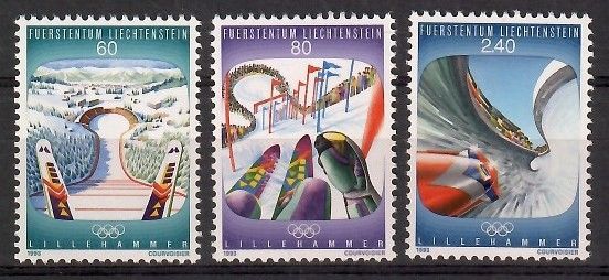 Znaczek Liechtenstein 1993 Mi 1076-1078 Czyste **