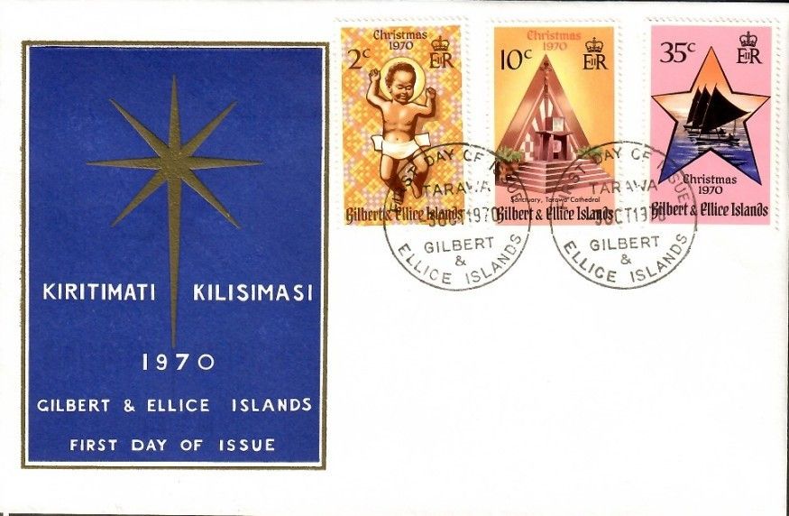 Znaczek Wyspy Gilberta i Ellice 1970 Mi 165-167 FDC