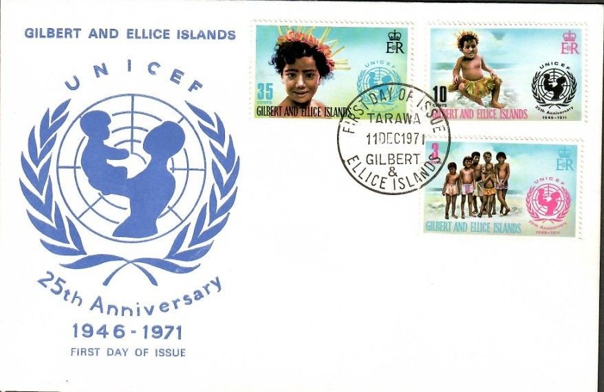 Znaczek Wyspy Gilberta i Ellice 1971 Mi 188-190 FDC