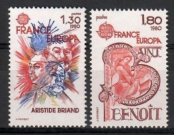 Znaczek Francja 1980 Mi 2202-2203 Czyste **