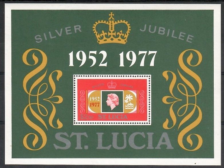 Znaczek Saint Lucia 1977 Mi bl 11 Czyste **
