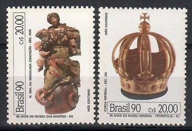 Znaczek Brazylia 1990 Mi 2360-2361 Czyste **