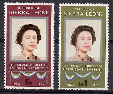 Znaczek Sierra Leone 1977 Mi 567-568 Czyste **