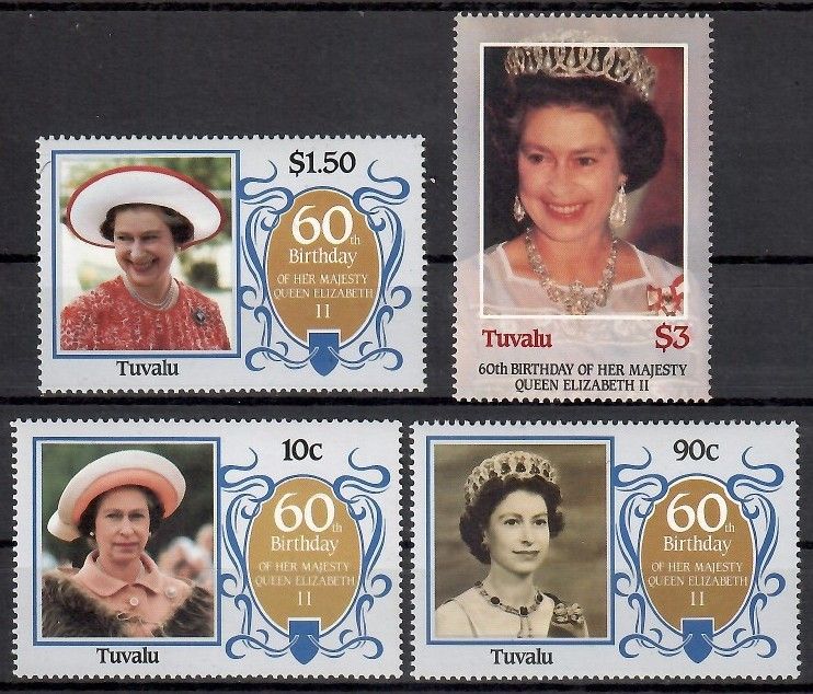 Znaczek Tuvalu 1986 Mi 360-363 Czyste **