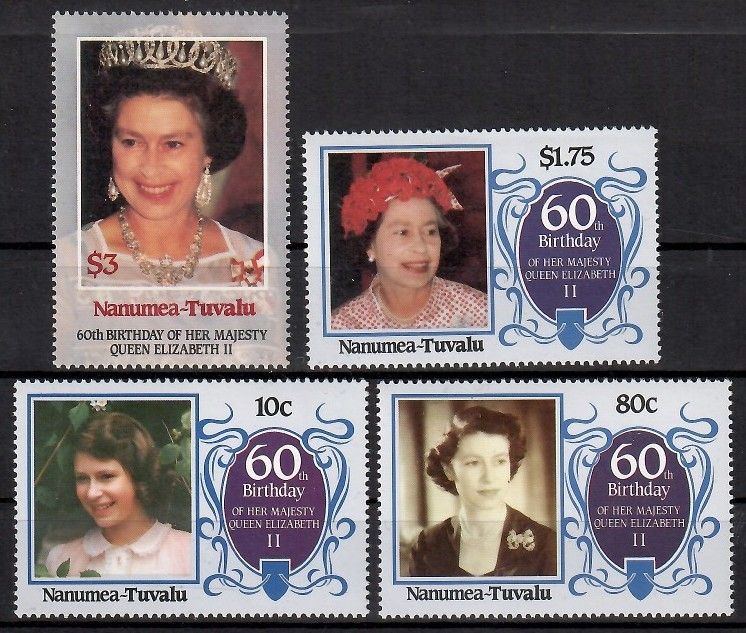 Znaczek Tuvalu 1986 Mi 67-70nae Czyste **