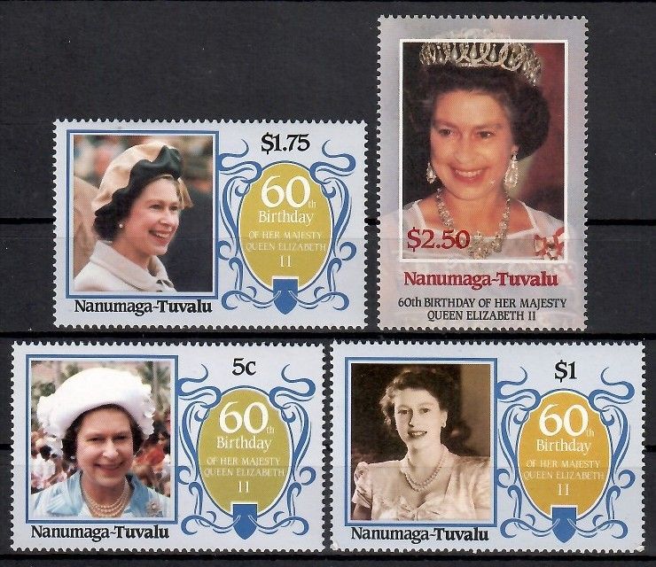 Znaczek Tuvalu 1986 Mi 71-74nag Czyste **