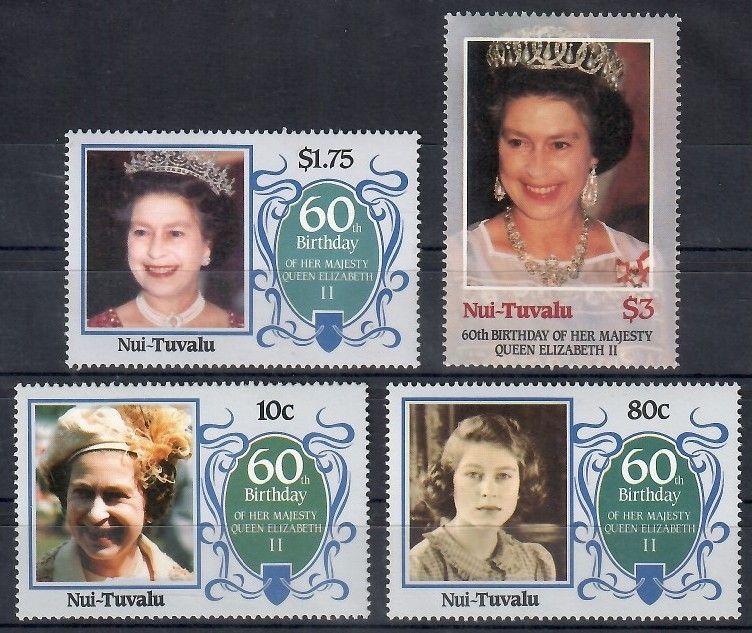 Znaczek Tuvalu 1986 Mi 71-74nui Czyste **