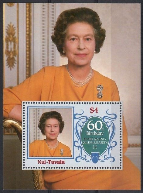 Znaczek Tuvalu 1986 Mi bl 4nui Czyste **