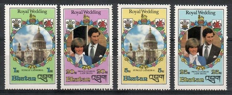 Znaczek Bhutan 1981 Mi 756-759 Czyste **
