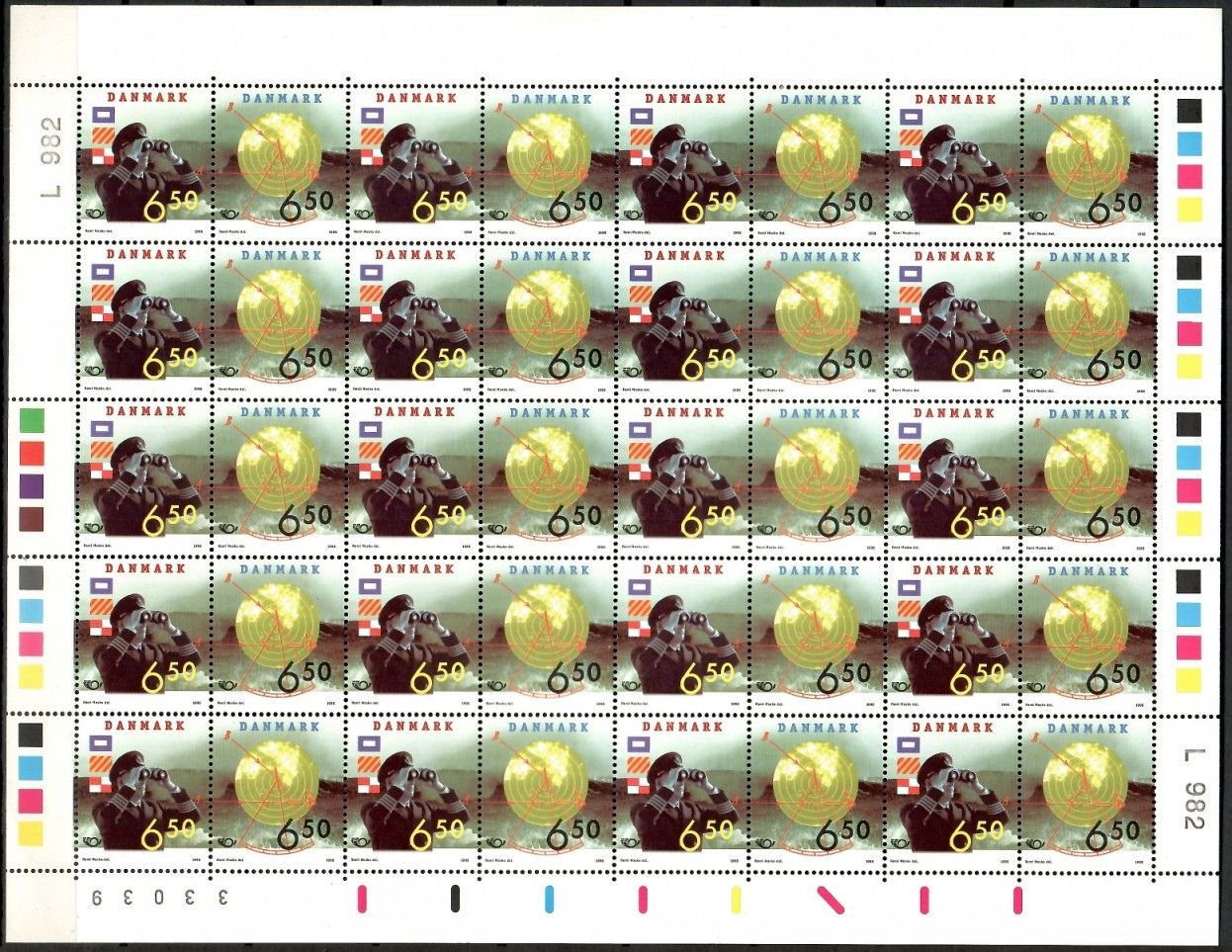 Znaczek Dania 1998 Mi ark 1186-1187 Czyste **