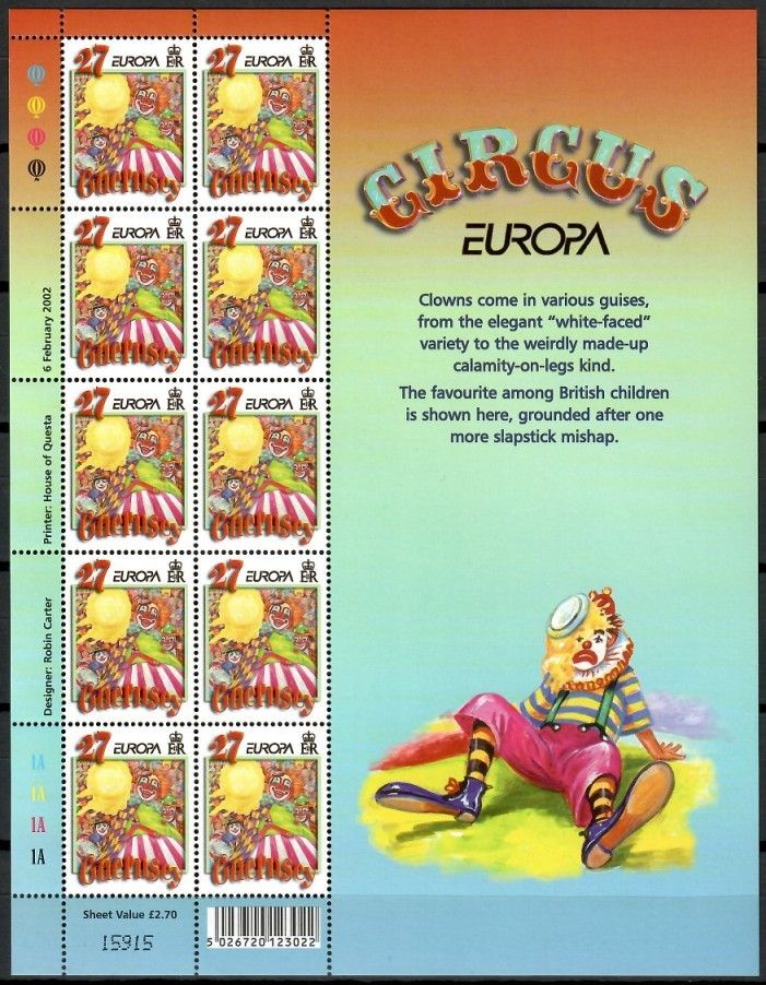 Znaczek Guernsey 2002 Mi ark 914 Czyste **