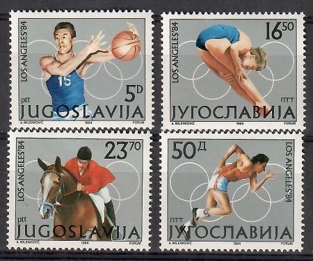 Znaczek Jugosławia 1984 Mi 2048-2051 Czyste **