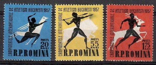 Znaczek Rumunia 1957 Mi 1666-1668 Czyste **