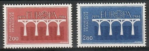 Znaczek Francja 1984 Mi 2441-2442 Czyste **