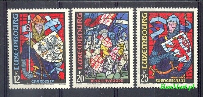 Znaczek Luksemburg 1989 Mi 1227-1229 Czyste **