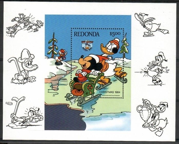 Znaczek Redonda 1984 Mi bl 25 Czyste **