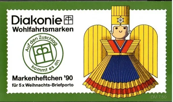 Znaczek  Niemcy 1990 Mi mh 1487 Czyste **