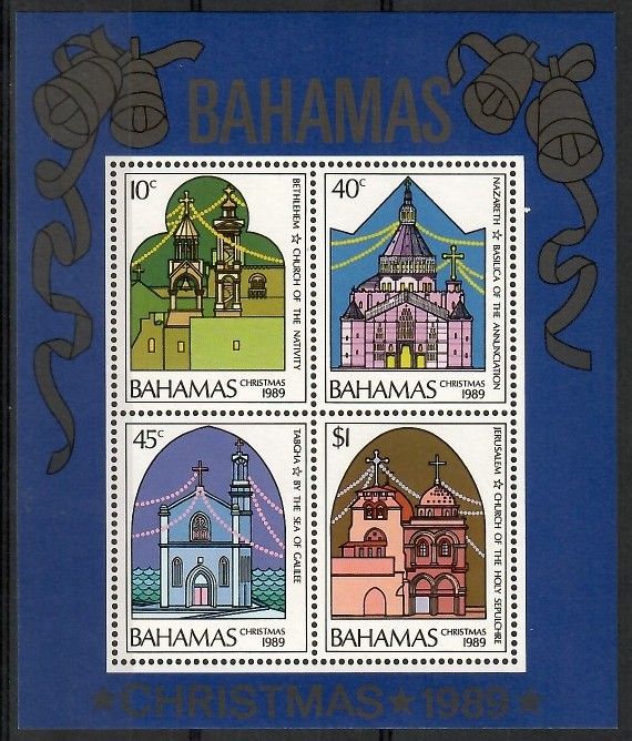 Znaczek Bahamy 1989 Mi bl 58 Czyste **