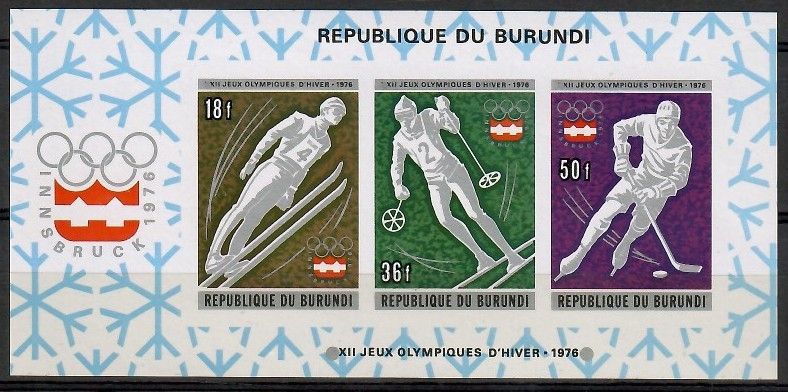 Znaczek Burundi 1976 Mi bl 90B Czyste **