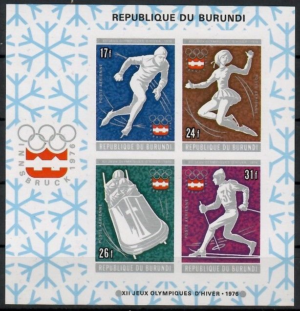 Znaczek Burundi 1976 Mi bl 91B Czyste **