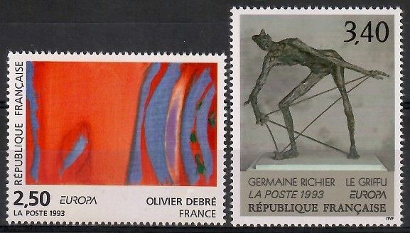 Znaczek Francja 1993 Mi 2943-2944 Czyste **