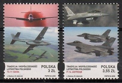 Znaczek Polska 2008 Mi 4353-4354 Fi 4203-4204 Czyste **