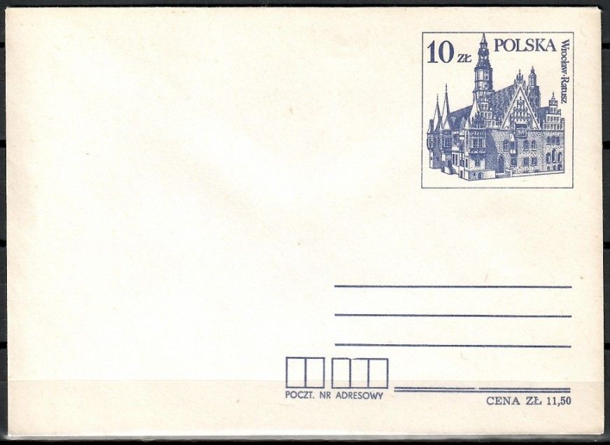 Znaczek Polska 1985 Fi Ck 80syg.VII Całostka pocztowa