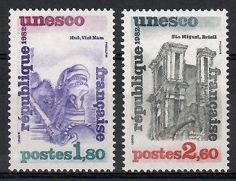 Znaczek Francja 1983 Mi une 27-28 Czyste **