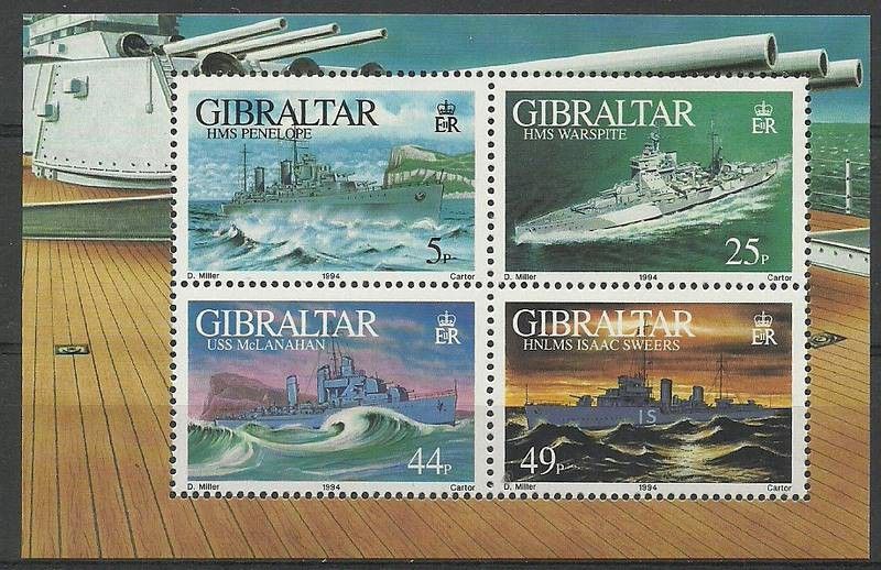 Znaczek Gibraltar 1994 Mi bl 19 Czyste **