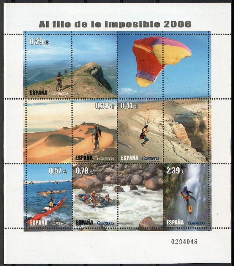 Znaczek Hiszpania 2005 Mi ark 4110-4115 Czyste **