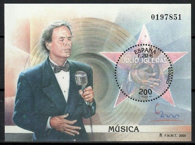 Znaczek Hiszpania 2000 Mi bl 86 Czyste **