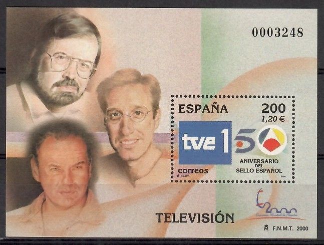 Znaczek Hiszpania 2000 Mi bl 94 Czyste **