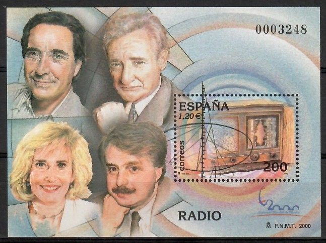 Znaczek Hiszpania 2000 Mi bl 95 Czyste **