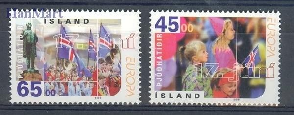 Znaczek Islandia 1998 Mi 890-891 Czyste **