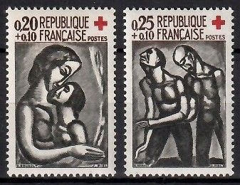Znaczek Francja 1961 Mi 1376-1377 Czyste **