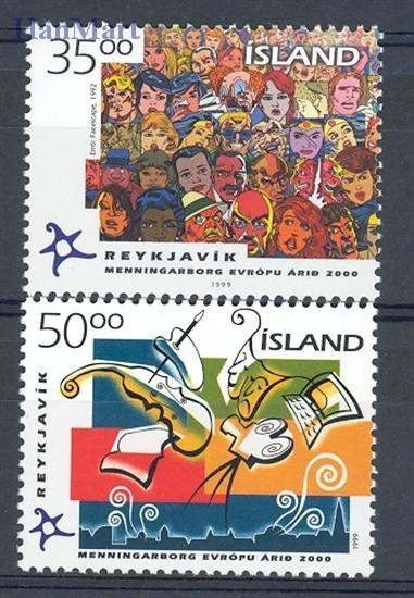 Znaczek Islandia 1999 Mi 925-926 Czyste **