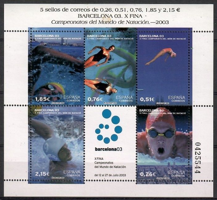 Znaczek Hiszpania 2003 Mi bl 117 Czyste **